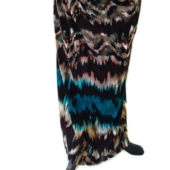 Long Womens Strapless Sundress with Elastic Top Large - Picture 2 of 6